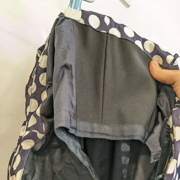 J. Crew Strapless Polka Dot Dress in Black and White - Picture 7 of 8